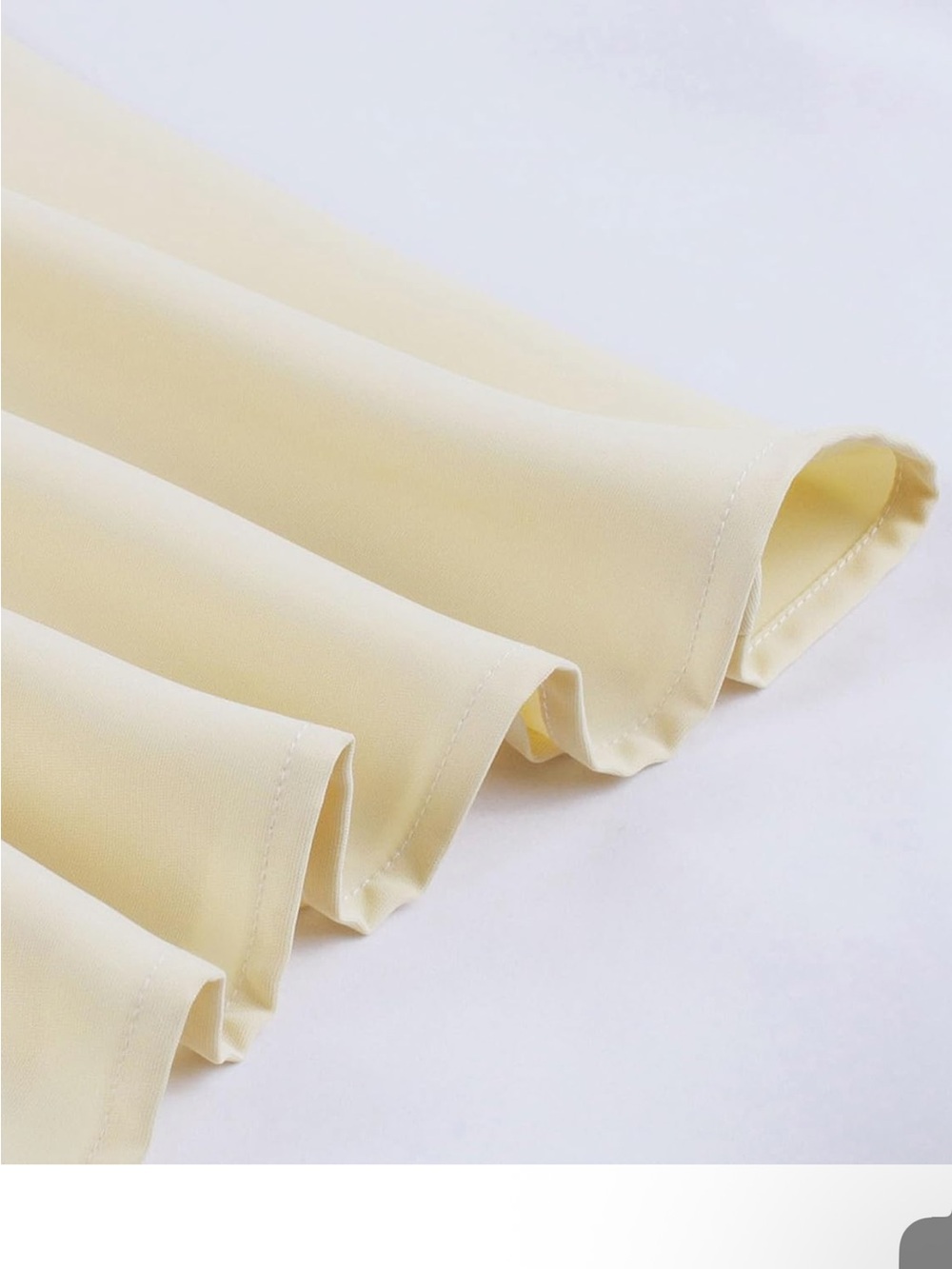 Minimalist Cream Midi Slip Dress with Spaghetti Straps - Picture 9 of 11